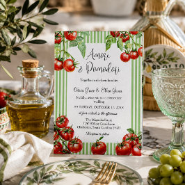 Convites Elegant Amore & Pomodori Italian Wedding