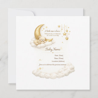 Convites Elegant Baby Shower Invitation