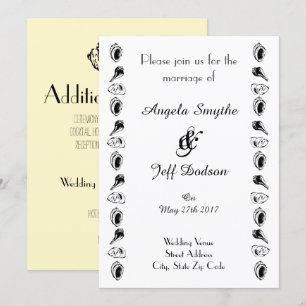 Convites Elegant Beach Wedding