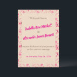 Convites Elegant Beige & Blush Pink Floral Wedding<br><div class="desc">Softly romantic and effortlessly refined, this beige wedding invitation adorned with delicate pink florals creates a timeless and graceful first impression. The warm neutral background offers a sense of calm sophistication, while the gentle blush flowers add a touch of romance and femininity. The harmonious blend of beige and pink brings...</div>
