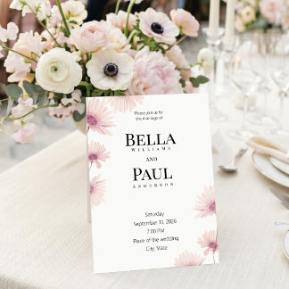 Convites Elegant Blush Pink Floral Fine Art Wedding