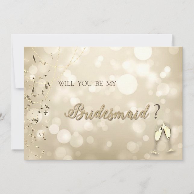 Convites Elegant Bokeh,Confetti Wine Glasses  (Frente)