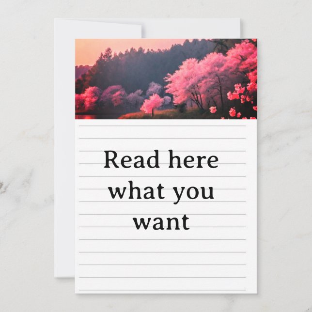 Convites Elegant Cherry Blossom Wedding Invitation - Romant (Frente)