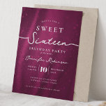 Convites Elegant Chic Glitter Sweet 16 Birthday Hot Pink<br><div class="desc">Celebrate in Style with Chic Glitter fabric Sweet 16 Invitation. Make your Sweet 16 party unforgettable with the Chic Glitter fabric invitation. Customize with your party details for a chic and elegant touch.</div>