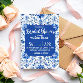 Convites Elegant Chinoiserie Bridal Shower Invitation