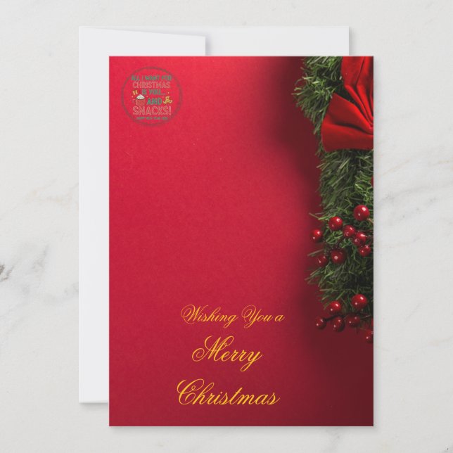 Convites Elegant Christmas Invitation Card | Merry Christma (Frente)