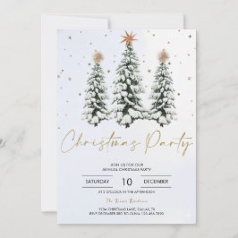 Convites Elegant Christmas Tree Holiday Party Invitation
