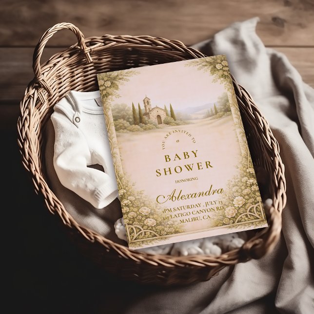 Convites Elegant Countryside Garden Baby Shower (Criador carregado)