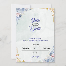 Convites Elegant Custom Wedding Invitation