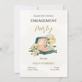 Convites Elegant Engagement Invitation