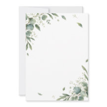 Elegant Eucalyptus Botanical Wedding Invitation