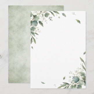 Convites Elegant Eucalyptus Botanical Wedding Invitation