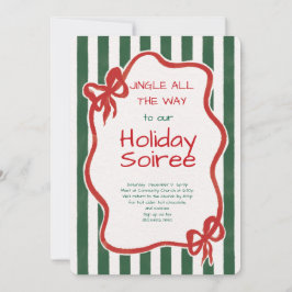 Convites Elegant Festive Christmas Party Invitation