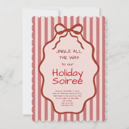 Convites Elegant Festive Christmas Party Invitation