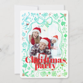 Convites Elegant Festive Christmas Party Invitation