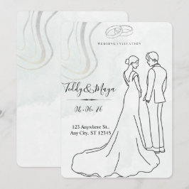 Convites Elegant Floral Arch Wedding Suite