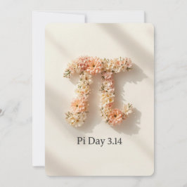 Convites Elegant Floral Pi Day Invitation