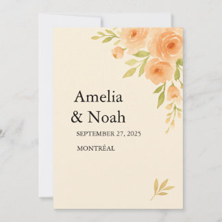 Convites 🌸 Elegant Floral Wedding Invitation 🌸