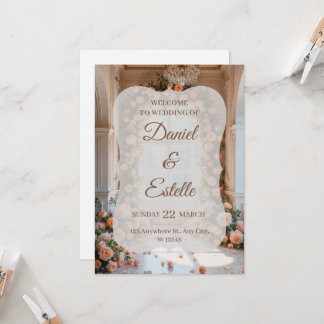 Convites Elegant Floral Wedding Invitation | Editable Weddi