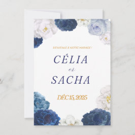 Convites Elegant Floral Wedding Invitation | Romantic Weddi