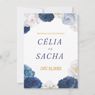 Convites Elegant Floral Wedding Invitation | Romantic Weddi