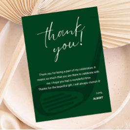 Convites Elegant Golf Theme Appreciation Thank You Card