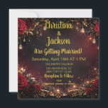 Convites Elegant Gothic Custom Wedding Invites Cards<br><div class="desc">Elegant Gothic Custom Wedding Invitations. Personalize this template with your own details! Choose 'Instant Download' for a high-resolution digital file you can print at home or select 'printed' to have them shipped directly to your door.</div>