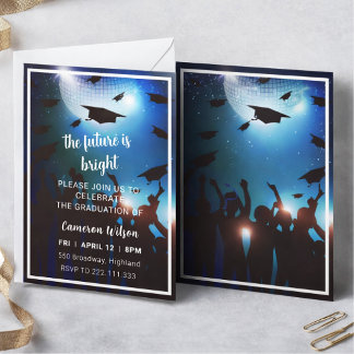 Convites Elegant graduation party invitation