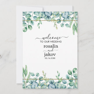 Convites Elegant Greenery Botanical wedding