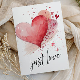 Convites Elegant “Just Love” Wedding - Minimalist Romantic 