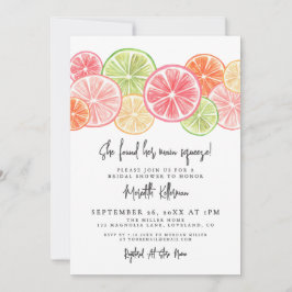 Convites Elegant Main Squeeze Citrus Bridal Shower