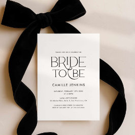 Convites Elegant Minimal Bridal Shower Invitation