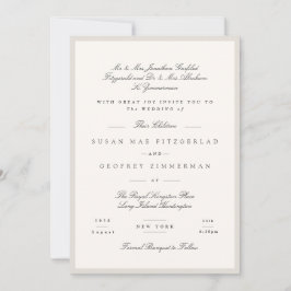 Convites Elegant Minimalist Calligraphy Wedding