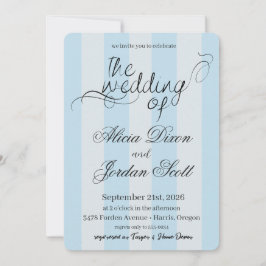 Convites Elegant Minimalist Calligraphy Wedding Invitation