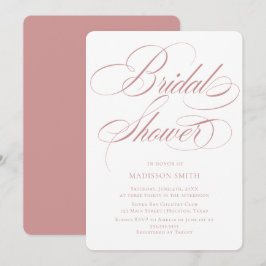 Convites Elegant Minimalist modern Bridal Shower 