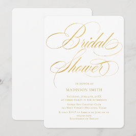 Convites Elegant Minimalist modern Bridal Shower 