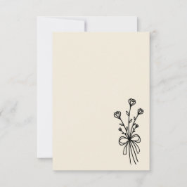 Convites Elegant Minimalist Natural White