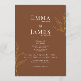 Convites Elegant Minimalist Wedding Invitation | Modern