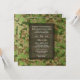 Convites Elegant Modern Glitter Camouflage Military Wedding (Frente/Verso In Situ)