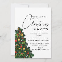 Elegant Modern Joy Christmas Party