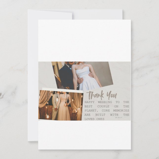 Convites Elegant modern wedding invitation cards (Frente)