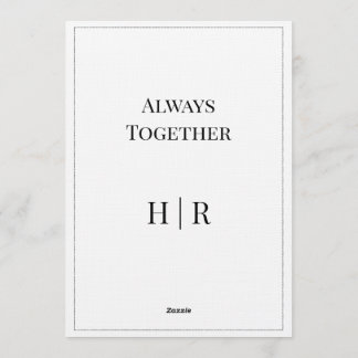 Convites Elegant Modern Wedding Invitation | Timeless