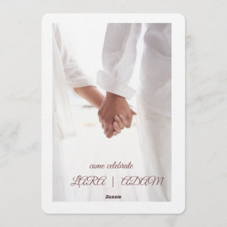 Convites Elegant Neutral Floral Wedding Invitation