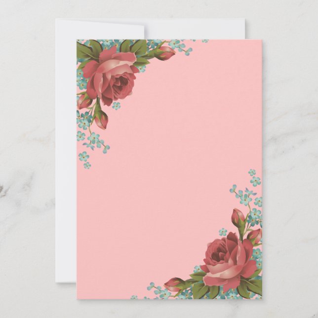 Convites Elegant Neutral Wedding Invitation Design (Frente)