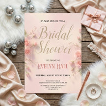 Elegant Pink Floral Bachelorette Party