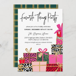 Convites Elegant Presents Favorite Things Party Holiday