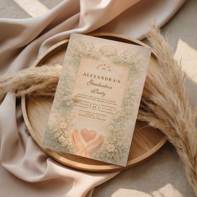 Convites Elegant Psychology Graduate (Criador carregado)