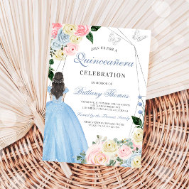 Convites Elegant Quinceañera Invitation Card
