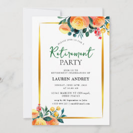 Convites Elegant Retirement Celebration Invitation