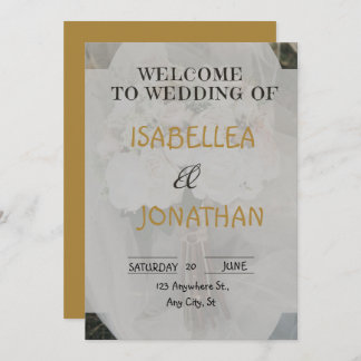 Convites Elegant Romantic Floral Wedding Invitation